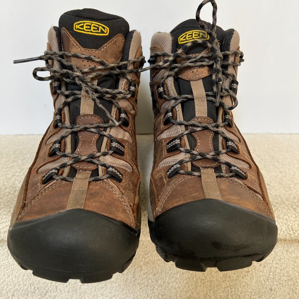 Keen Boots Size 14 Targhee II Mid Waterproof Mens M Boots Shitake Brindle